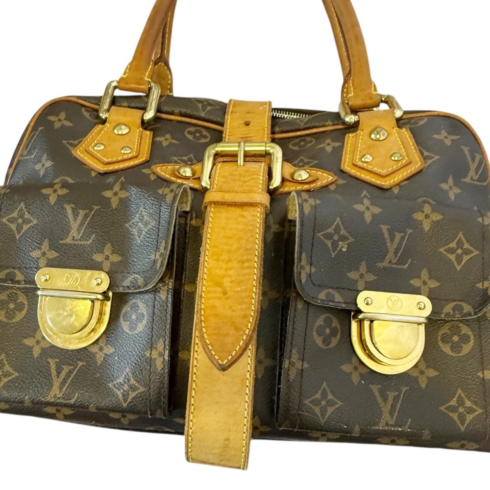 LOUIS VUITTON M40025 Monogram Manhattan GM Tote Bag Shoulder - Picture 5 of 10